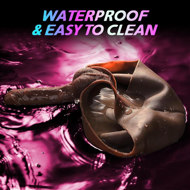 حزام رباط بعضو صناعي 18.5 سم - سيليكون مرن قابل للثني للأزواج والمثليين